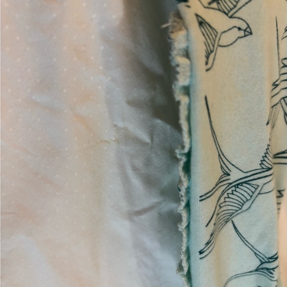 Elegant Blue Bird Pattern shirt vintage Y2K - Picture 5 of 11